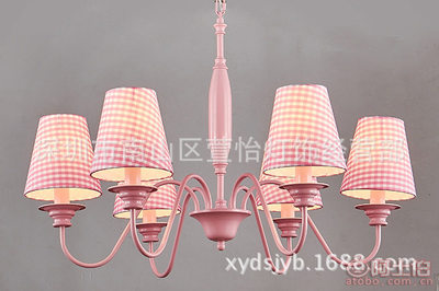 兒童房的藝術之光 DD622美式簡約鐵藝吊燈，點亮女孩的溫馨浪漫夢